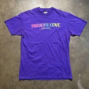Vintage 80s Paradise Cove Hawaii Purple Destination T-Shirt